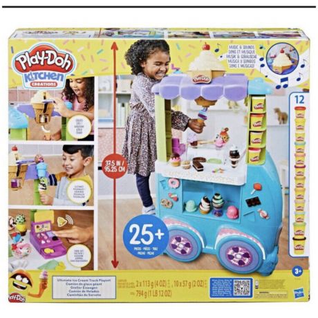 Игровой набор с пластилином Hasbro Play-Doh Тележка для продажи мороженного F10395L0