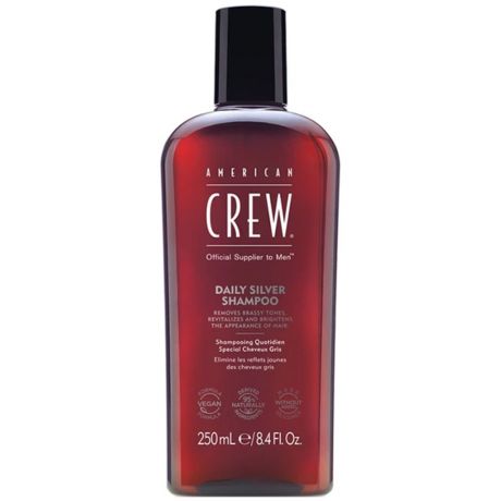 American Crew Ежедневный шампунь для седых волос Daily Silver Shampoo, 250 мл.