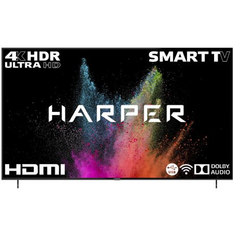 Телевизор 85" Harper 85U750TS (4K UHD 3840x2160, Smart TV) черный