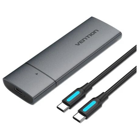 Корпус для SSD NVMe M.2 Vention KPGH0, USB Type C Серый