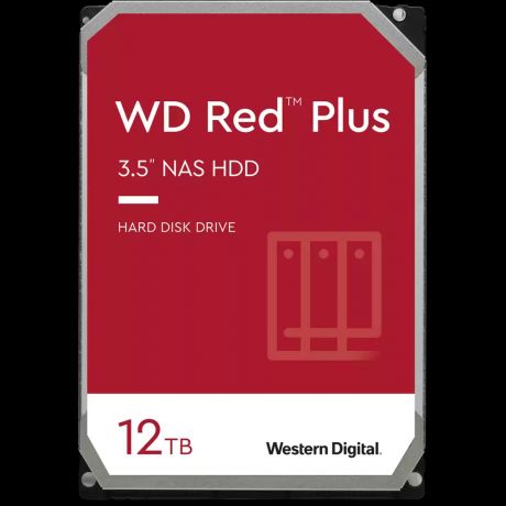 Внутренний жесткий диск 3,5" 12Tb Western Digital (WD120EFBX) 256Mb 7200rpm SATA3 Red Plus NAS