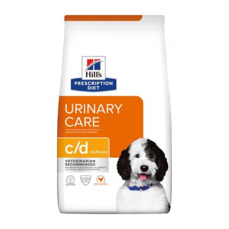 Корм для собак HILLS 1.5кг Prescription Diet c/d Multicare Urinary Care при профилактике мочекаменной болезни с курицей сухой