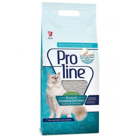 Наполнитель для кошачьего туалета Proline комкующийся бентонитовый с ароматом марсельского мыла 5л