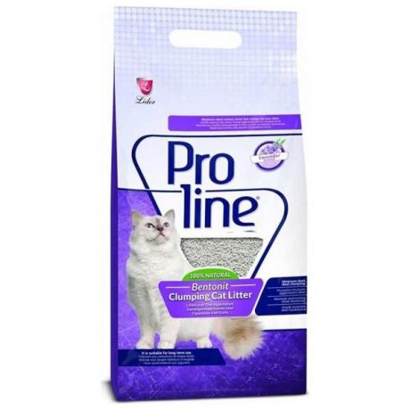 Наполнитель для кошачьего туалета Proline комкующийся бентонитовый с ароматом лаванды 10л