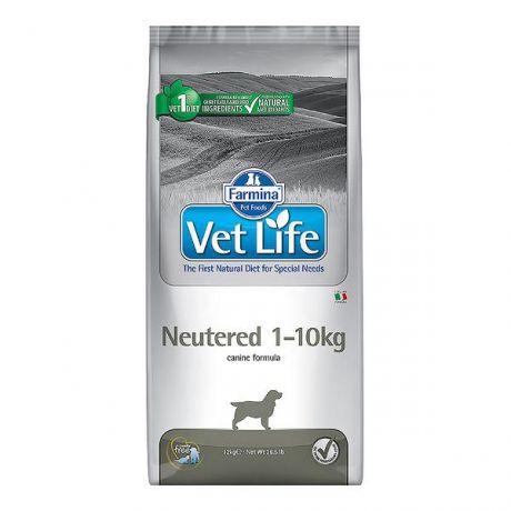 Корм для собак Farmina VetLife стерилизованных мелких пород 10кг