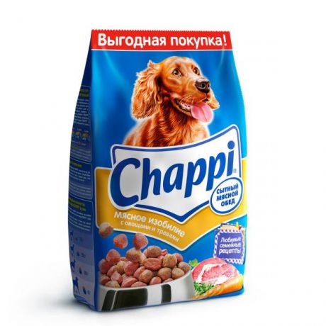 Корм для собак Chappi 2.5кг Мясное изобилие сухой