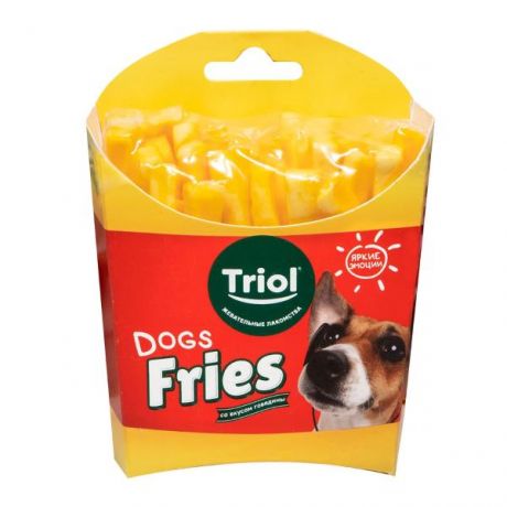 Лакомство для собак Triol fun food картофель фри 100г