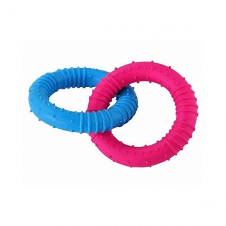 Игрушка для собак Uniglodis Кольца с шипами Цвет сине-розовый