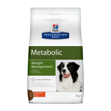 Корм для собак HILLS 4кг Prescription Diet MetabolicWeight Management для оптимального веса с курицей сухой