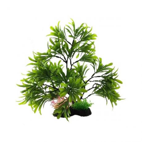 Аквариумное растение Rabizy Искусственное дерево 13х32 см зеленое