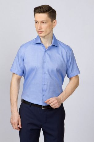 Kanzler Рубашка приталенная из хлопка с коротким рукавом KANZLER