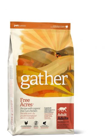 GATHER Корм GATHER органический корм для кошек с курицей (1,82 кг)