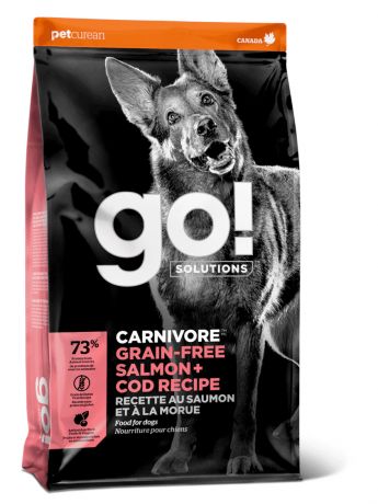 GO! Solutions Корм GO! Solutions беззерновой для собак всех возрастов, c лососем и треской (5,44 кг)
