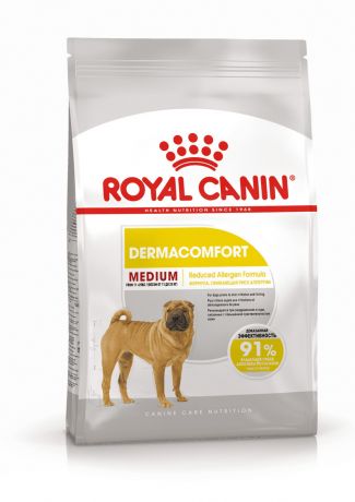 Royal Canin Корм Royal Canin для собак средних пород с чувствительной кожей (3 кг)