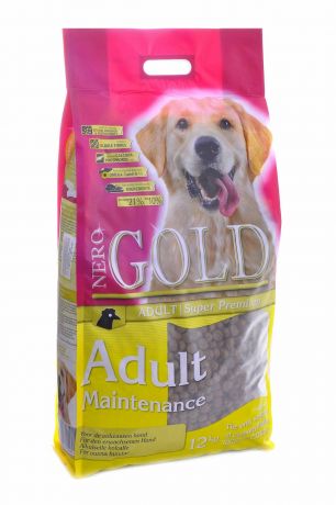 NERO GOLD super premium Корм NERO GOLD super premium для взрослых собак "Контроль веса" (12 кг)