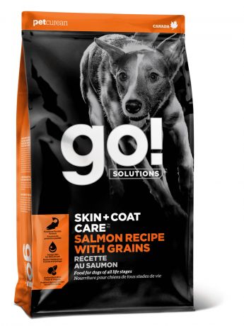 GO! Solutions Корм GO! Solutions для щенков и собак, со свежим лососем и овсянкой (11,34 кг)