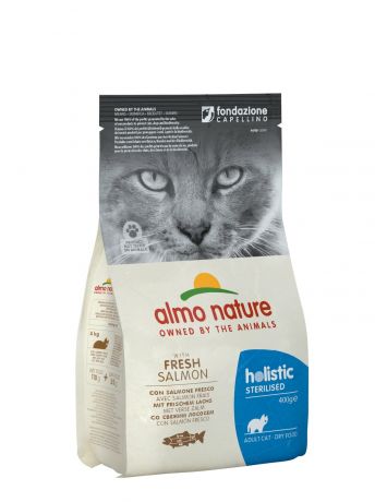 Almo Nature Корм Almo Nature для кастрированных кошек, с лососем и рисом (2 кг)