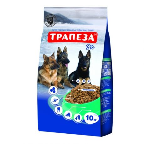 Трапеза Корм Трапеза "Био" с говядиной для взрослых собак с нормальным весом (10 кг)