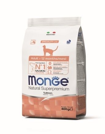Monge Корм Monge для взрослых кошек, с лососем (1,5 кг)