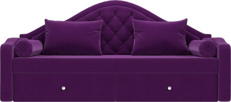 Детский диван-кровать «Сойер» Фиолетовый, Микровельвет