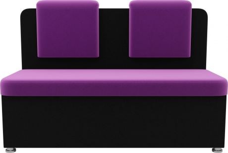 Кухонный диван «Маккон» 2х-местный ФиолетовыйЧерный, Микровельвет