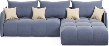 Угловой диван-кровать «Лагуна» Blue, правый
