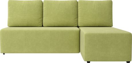 Угловой диван-кровать «Каир» Madagascar зеленый (Рогожка)