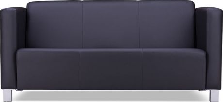 Трехместный диван «Милано Комфорт» Экокожа Блек