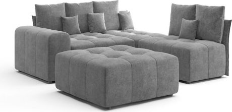 Модульный диван «Торонто» Вариант 7 Серый
