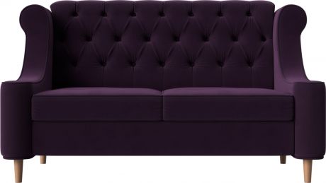 Прямой диван «Бронкс» Фиолетовый, Велюр