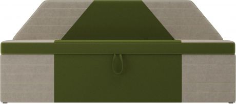 Кухонный диван-кровать «Дуглас» ЗеленыйБежевый, Микровельвет