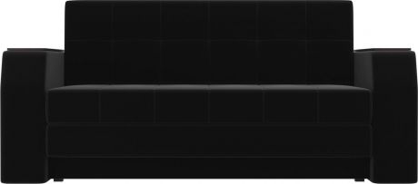 Диван-кровать «Атлант Мини» Черный, Микровельвет