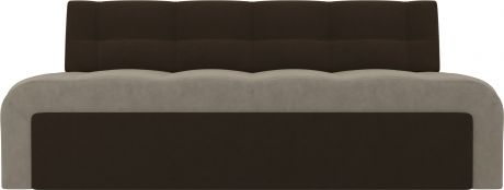 Кухонный диван-кровать «Люксор» бежевыйкоричневый, Микровельвет