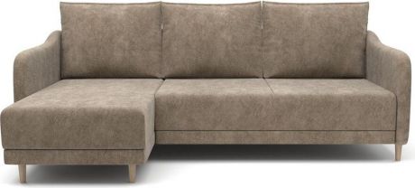 Угловой диван-кровать «Бьёрг» Milano 4 caramel, левый