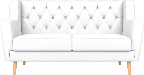 Прямой диван «Брайтон-2 Люкс» Белый, Экокожа
