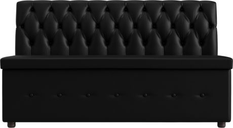Кухонный диван «Вента» Черный, Экокожа