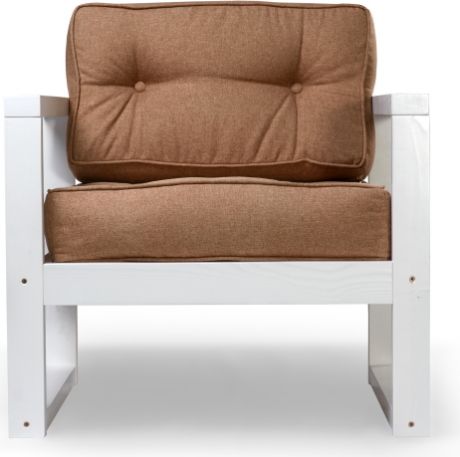 Кресло «Астер» Kiton 10, эмаль белая, рогожка