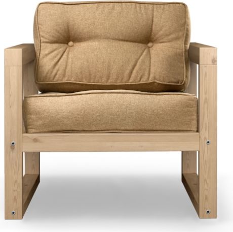 Кресло «Астер» Kiton 03, сосна натуральная, рогожка