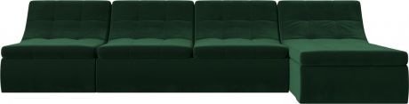 Модульный угловой диван «Холидей» Зеленый, Велюр