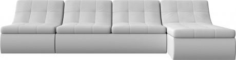 Модульный угловой диван «Холидей» Белый, Экокожа