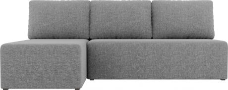 Угловой диван «Поло» Серый, Рогожка, левый