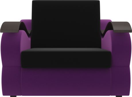 Кресло-кровать «Меркурий 60» черныйфиолетовый, Микровельвет