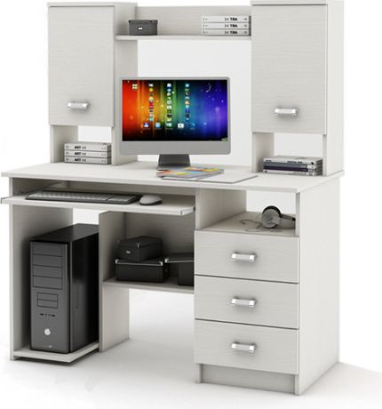 Компьютерный стол «Имидж 20» Белый