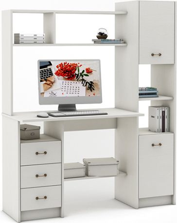 Компьютерный стол «Август 4» Белый
