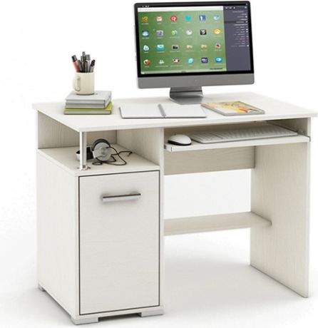Компьютерный стол «Амбер 2К» Белый