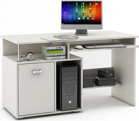 Компьютерный стол «Имидж 55» Белый