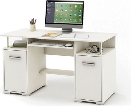 Компьютерный стол «Амбер 5К» Белый