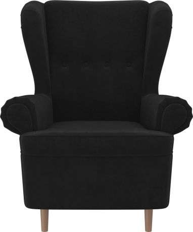 Кресло «Торин» Черный, Велюр