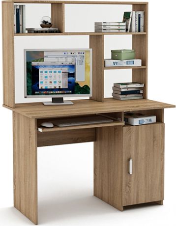 Письменный стол «Лайт 3К» с надстройкой Дуб сонома