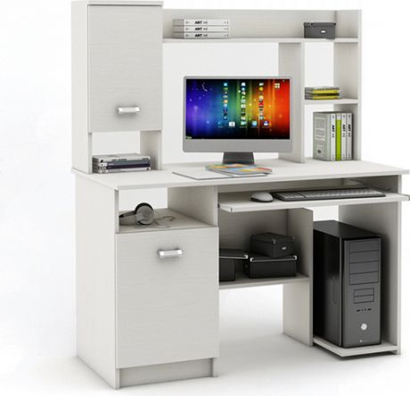 Компьютерный стол «Имидж 11» Белый